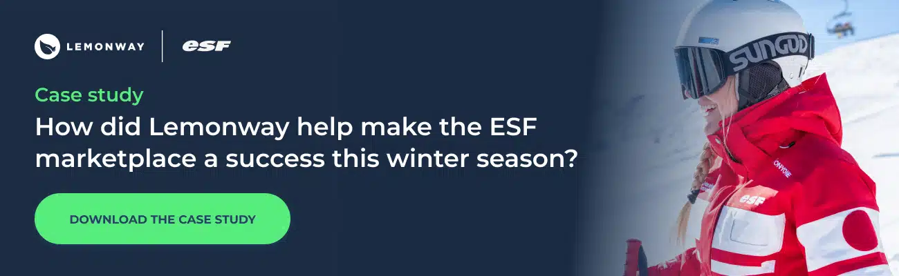 How did Lemonway help make the ESF marketplace a success this winter season ?